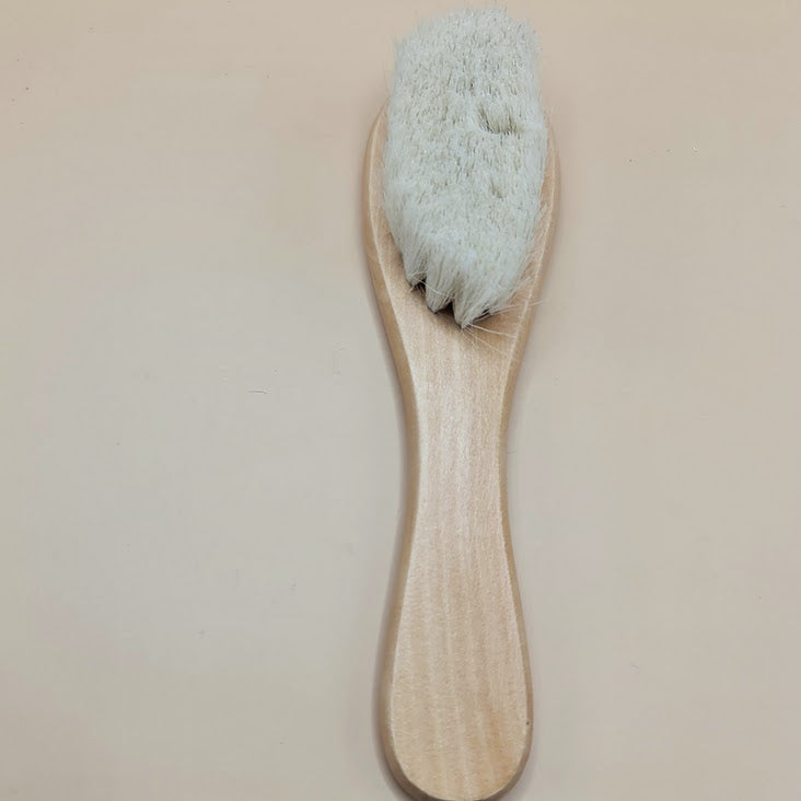 brosse cheveux bébé fils de laine - The Soap Lab