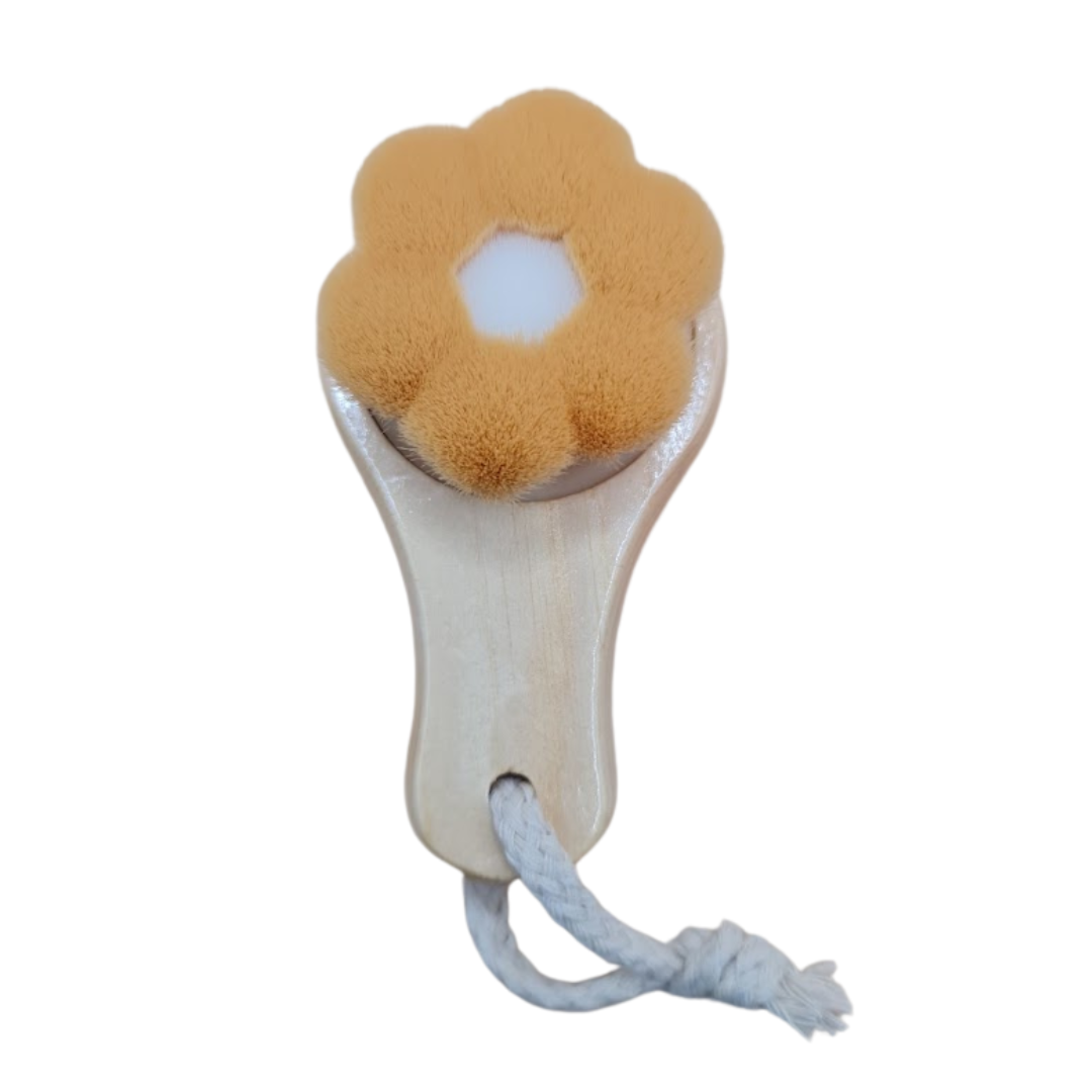 brosse visage en forme de fleur